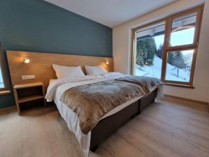 Postel nebo postele na pokoji v ubytování Apartment Bergschnucke Homes-5 by Interhome
