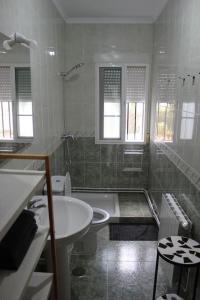 A bathroom at Casa Las Piedras.