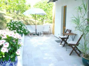 Balkón nebo terasa v ubytování B&B Il Grotto