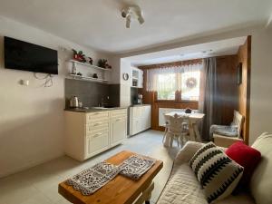 Kuchyňa alebo kuchynka v ubytovaní Apartamenty Lux Willa Juras + 26 fotografií
