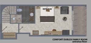 a floor plan of a living room with at Swandor Hotels & Resorts - Kemer in Kemer