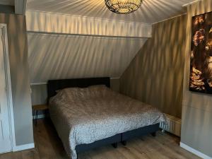 - une chambre avec un lit dans l'établissement Appartement centrum Leeuwarden, à Leeuwarden