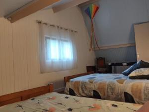 Posteľ alebo postele v izbe v ubytovaní Gîte des 4 éléments