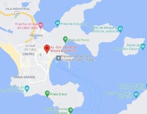 アハイアウ・ド・カボにあるArraial do Cabo - Recanto das Tartarugas - Aluguel Econômicoのヴュルテンベルク市地図