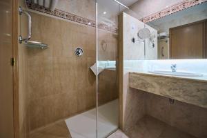 Koupelna v ubytování Hotel Albret