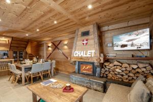 Chalet Le R'Posiao的休息区
