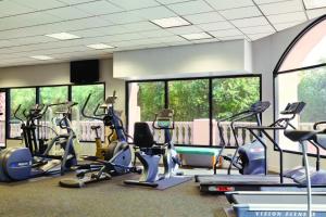 a gym with several treadmills and elliptical machines at Harrah's Laughlin Beach Resort & Casino in Laughlin