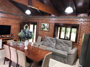 Posezení v ubytování Pousada do Salto Ventoso / Serra Gaúcha Casa 1