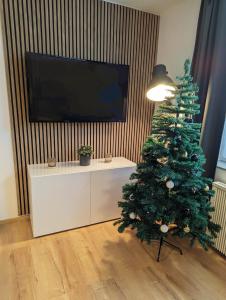 TV a/nebo společenská místnost v ubytování Pool - Sauna - 150m Skilift - Bikepark - Zentrum - Loft Lorenz