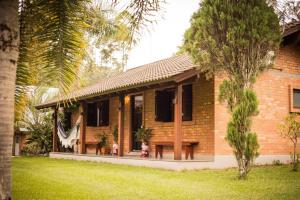 Zahrada ubytování Pousada do Salto Ventoso / Serra Gaúcha Casa 1