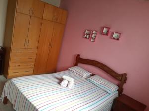 Postel nebo postele na pokoji v ubytování Casa de Lençóis