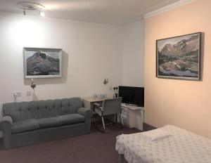 TV a/nebo společenská místnost v ubytování Lyttleton Guest House Limited