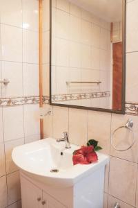 Uma casa de banho em Hostal Makohe Rapa Nui