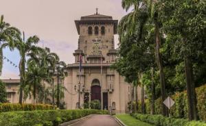 a building with a clock tower on top of it at Vesta Homes, Danga Bay Baypoint with Seaview, Johor Bahru in Johor Bahru