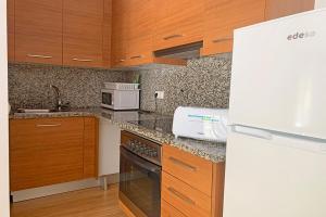Kuchyň nebo kuchyňský kout v ubytování Apartamentos Canillo 3000
