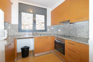 Kuchyň nebo kuchyňský kout v ubytování Apartamentos Canillo 3000