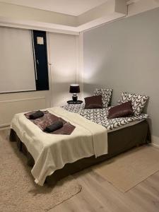 Postel nebo postele na pokoji v ubytování Style 1BR Appartment in Tornio