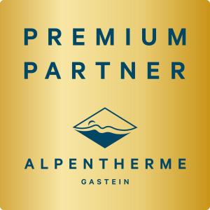 a logo for a permanent painter alternative cash institution at Apartment NH96 inklusive kostenfreiem Eintritt in die Alpentherme in Bad Hofgastein