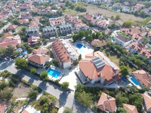 an overhead view of a house in a suburb at Hotel Binlik in Dalyan