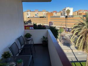 Balkón alebo terasa v ubytovaní Apartamento Ravel Playa Málaga