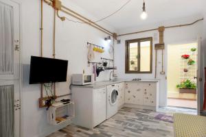 Dapur atau dapur kecil di Las Sales Estudio
