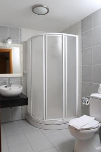 Koupelna v ubytování Hotel Binlik