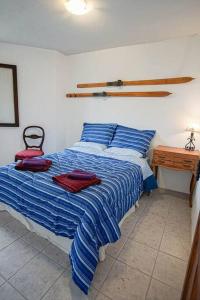 Una cama o camas en una habitación de Cabaña Viva Patagonia