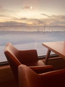 Χώρος καθιστικού στο Ekkerøy Lodge - Arctic living