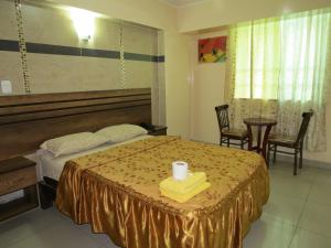 Postel nebo postele na pokoji v ubytování HOTEL ESTRELLA