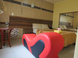 Postel nebo postele na pokoji v ubytování HOTEL ESTRELLA