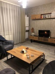 Кът за сядане в Luxury Aparthotel STUDENETS