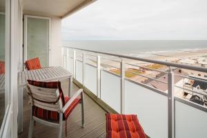 Balkón nebo terasa v ubytování Nordseeblick Nr 92