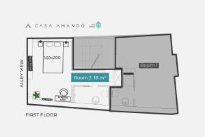 Půdorys ubytování Casa Amando Eco Boutique House