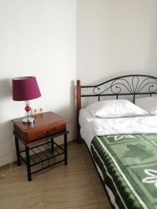 En eller flere senge i et værelse på Apartament Aheloy