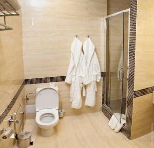 Koupelna v ubytování Kiroff Hotel