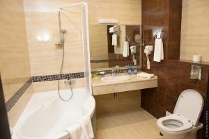 Koupelna v ubytování Kiroff Hotel