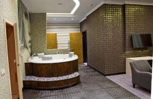 Koupelna v ubytování Kiroff Hotel