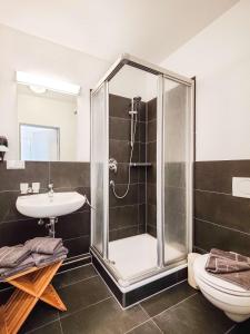 ノルダーナイにあるCornelius-01のバスルーム(シャワー、洗面台、トイレ付)