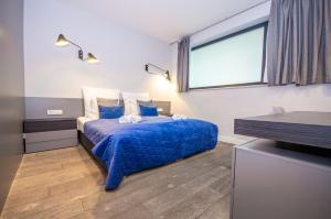Posteľ alebo postele v izbe v ubytovaní InPoint Spacious Apartments near Main Square & Kazimierz District