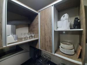 Dapur atau dapur kecil di Uma agradável morada para descansar em Itapirubá!