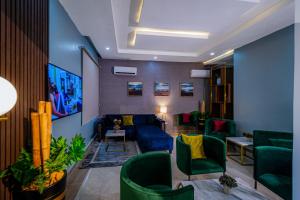 Posezení v ubytování Wali's Suites