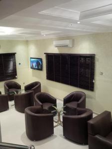 A television and/or entertainment centre at Haute Aparthotel