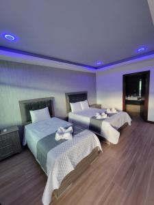 Postel nebo postele na pokoji v ubytování Hotel Cayuga