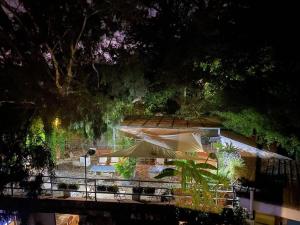 Kunming Upland International Youth Hostel ,near the city center ,2 mins walk to the subway, 2 mins walk to the Green Lake, Close to Yuan tong Temple, Old street, Yunnan University, convenient payment and visa cards are accepted外面的花园