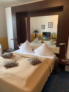 Postel nebo postele na pokoji v ubytování Hotel Ristorante La Terrazza