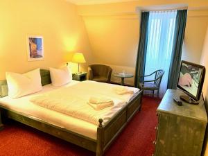Postel nebo postele na pokoji v ubytování Hotel See-Eck