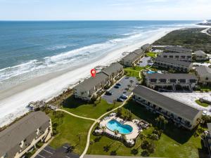 an aerial view of a resort and the beach at Summerhouse 263 in Saint Augustine