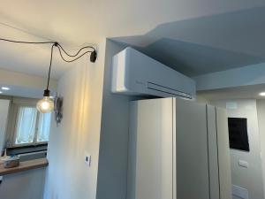 A kitchen or kitchenette at Lucia Holiday Apartments
