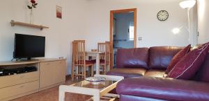 Televízia a/alebo spoločenská miestnosť v ubytovaní Family Apartment in La Herrada near the Pink Lake