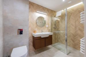 ห้องน้ำของ Apartamenty Ogrodowa w centrum Ustronia - Dream Apart